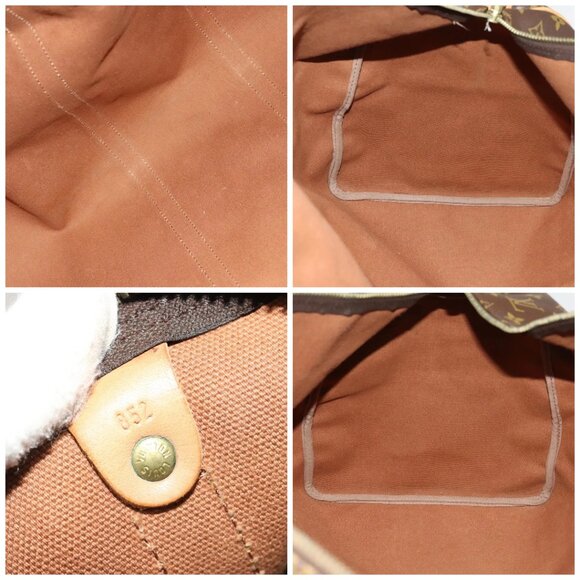 LOUIS VUITTON Monogram Keepall 60 Boston Bag M41422 LV Auth 136946 - Picture 15 of 16